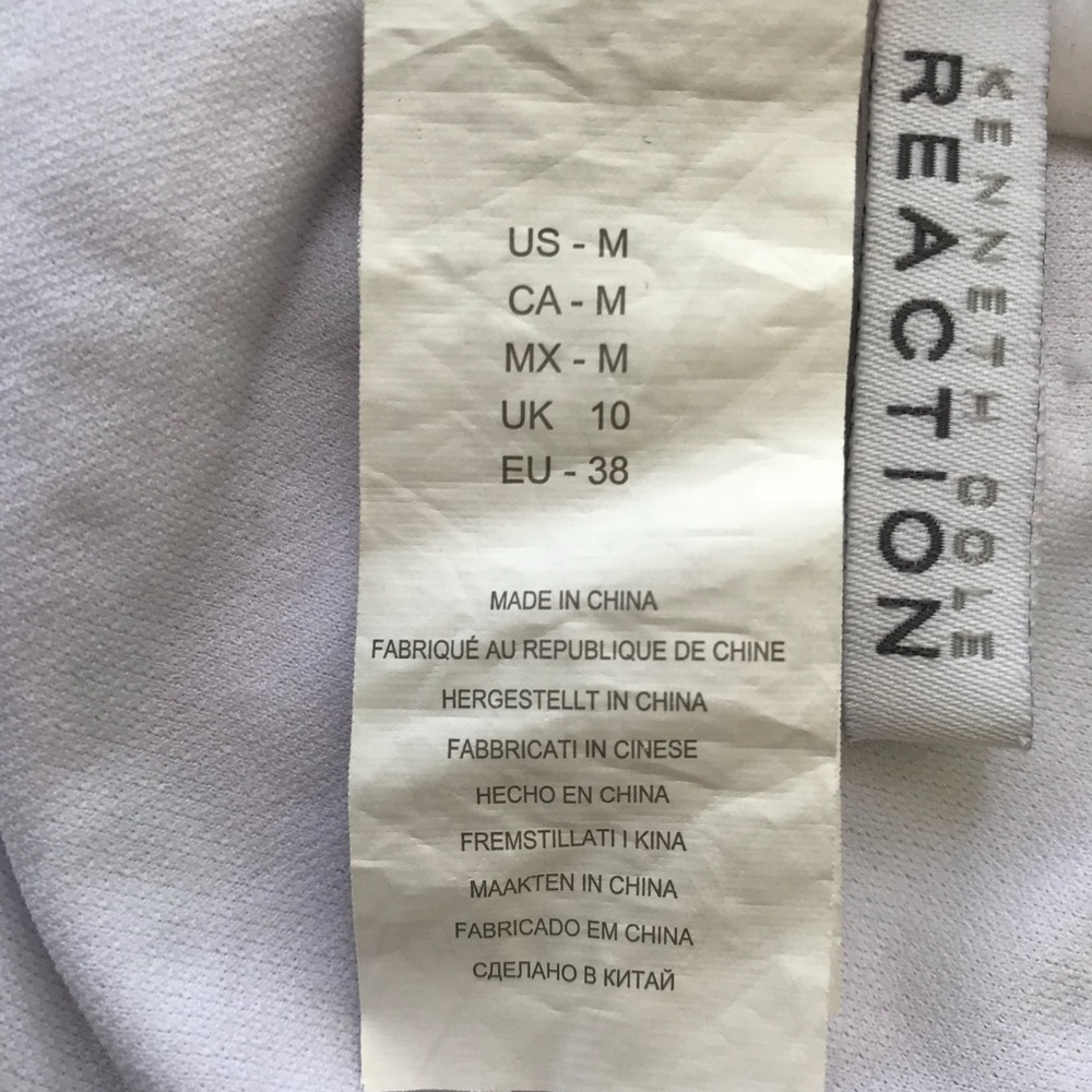 Kenneth Cole Reaction halter tankini top purple white blue mixed media p… - Picture 5 of 6